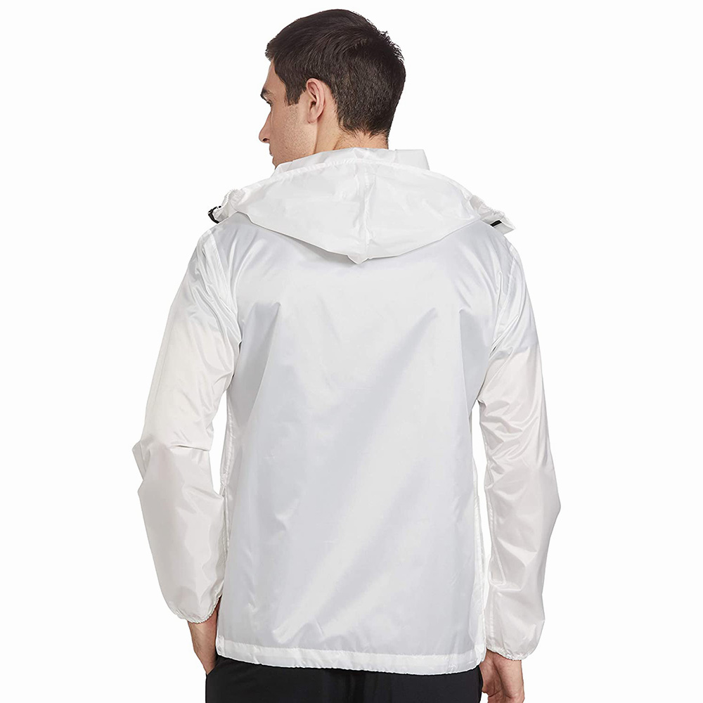 National Apparels Summer Hiking Farm Work Rain Jacket Man PU Hooded Rainsuit Pants Outdoor Hunter Fashion Mens Raincoat